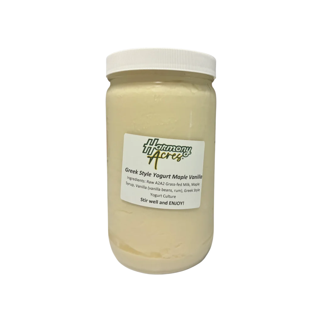 Greek Style Yogurt Maple and Vanilla