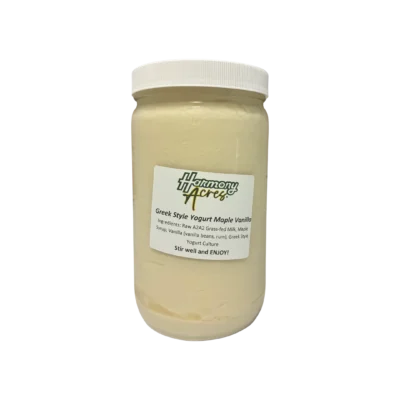 Greek Style Yogurt Maple and Vanilla