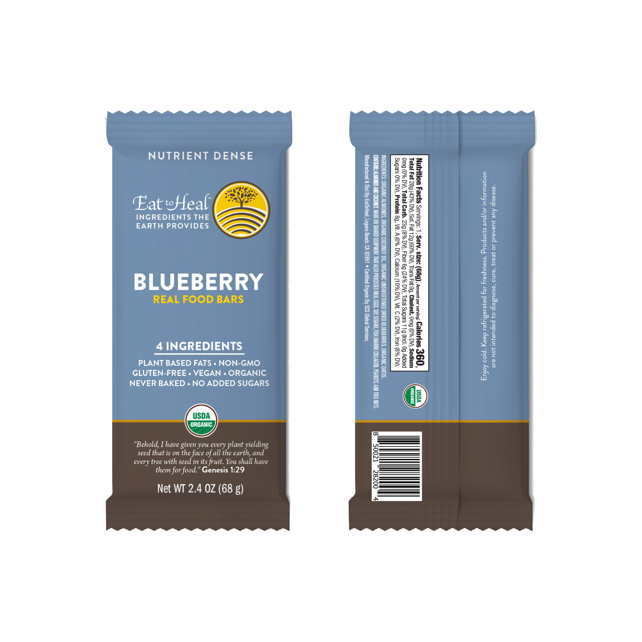 Organic Real Food Bar Blueberry