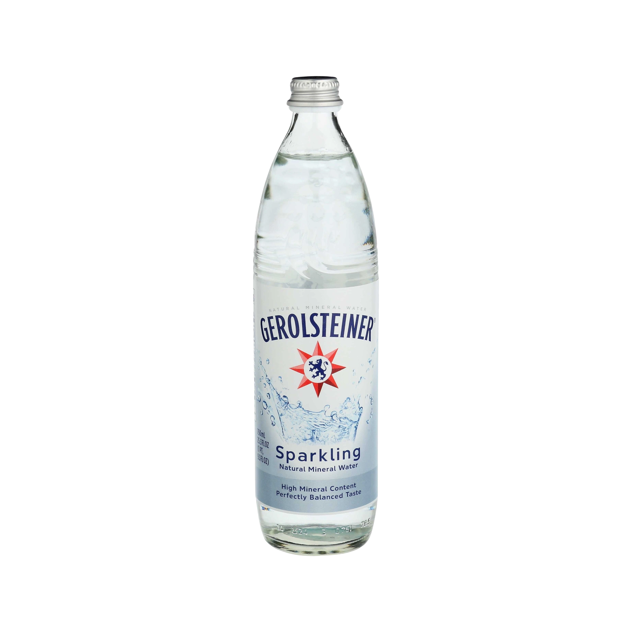 Sparkling Mineral Water pH10 Glass Bottle