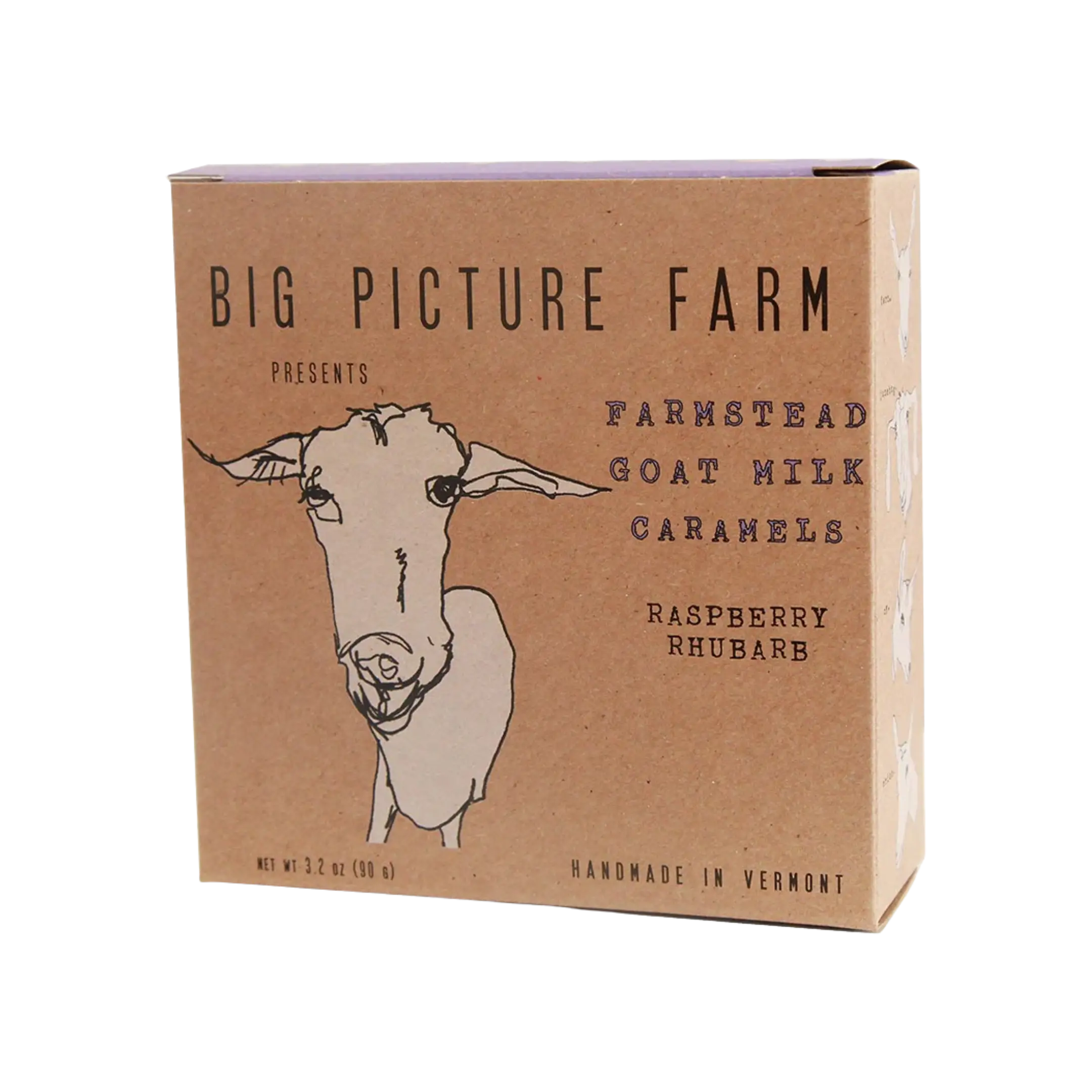 Goat Milk Caramels Raspberry Rhubarb