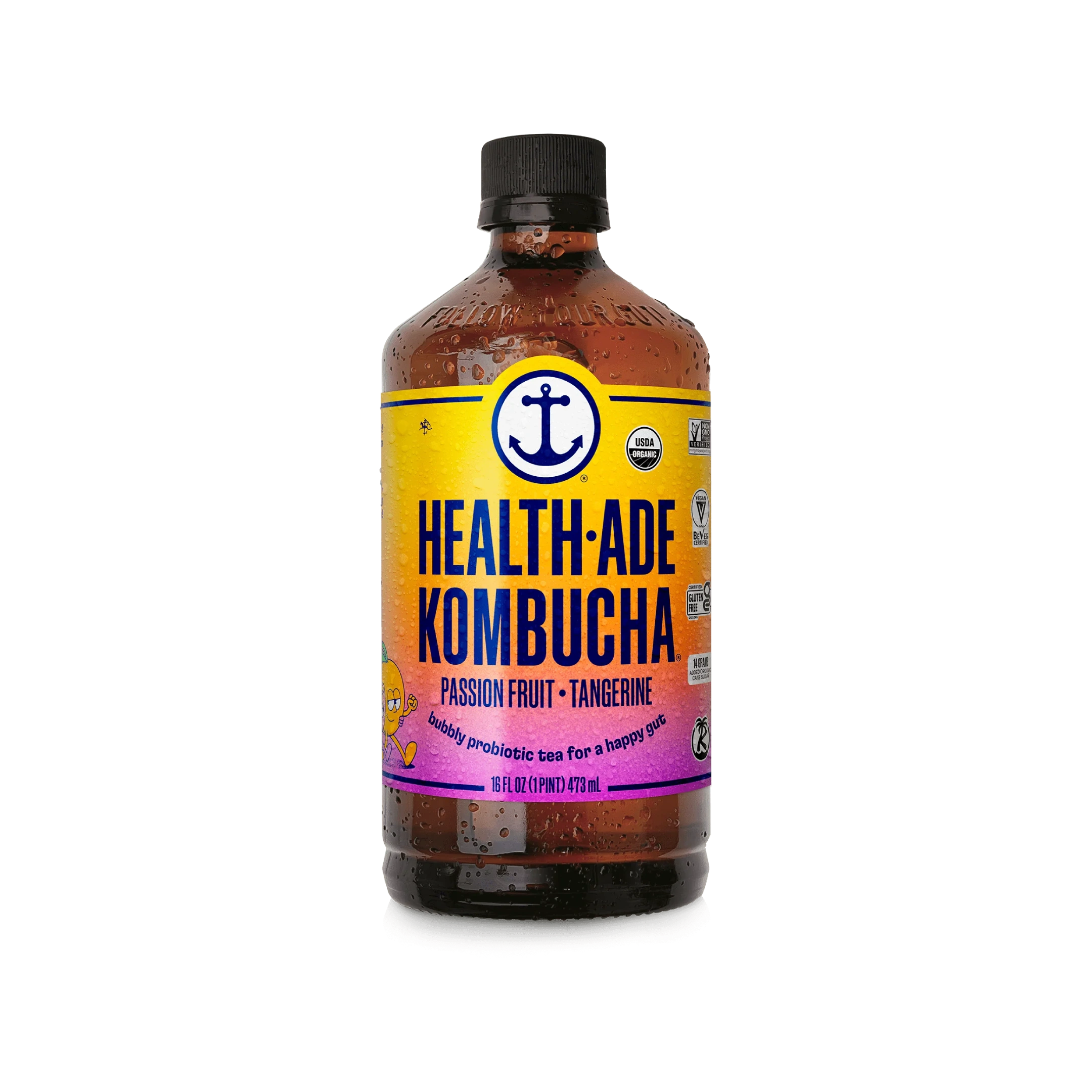 Organic Kombucha Passion Fruit-Tangerine