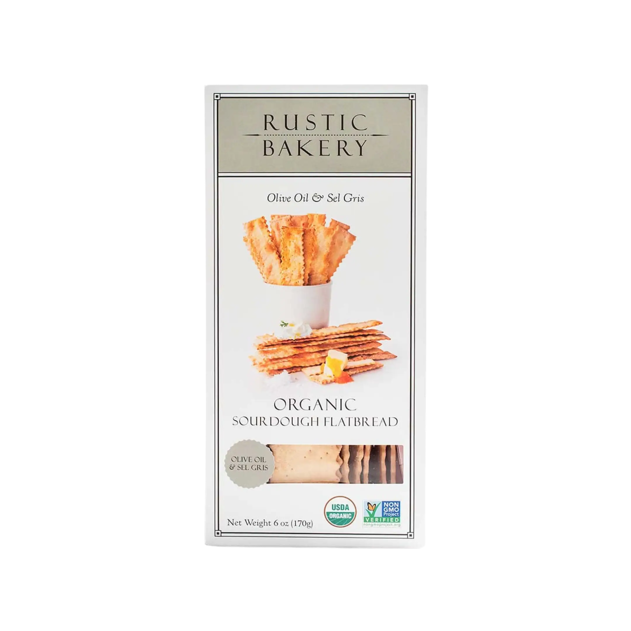 Organic Sourdough Flatbread Olive Oil & Sel Gris