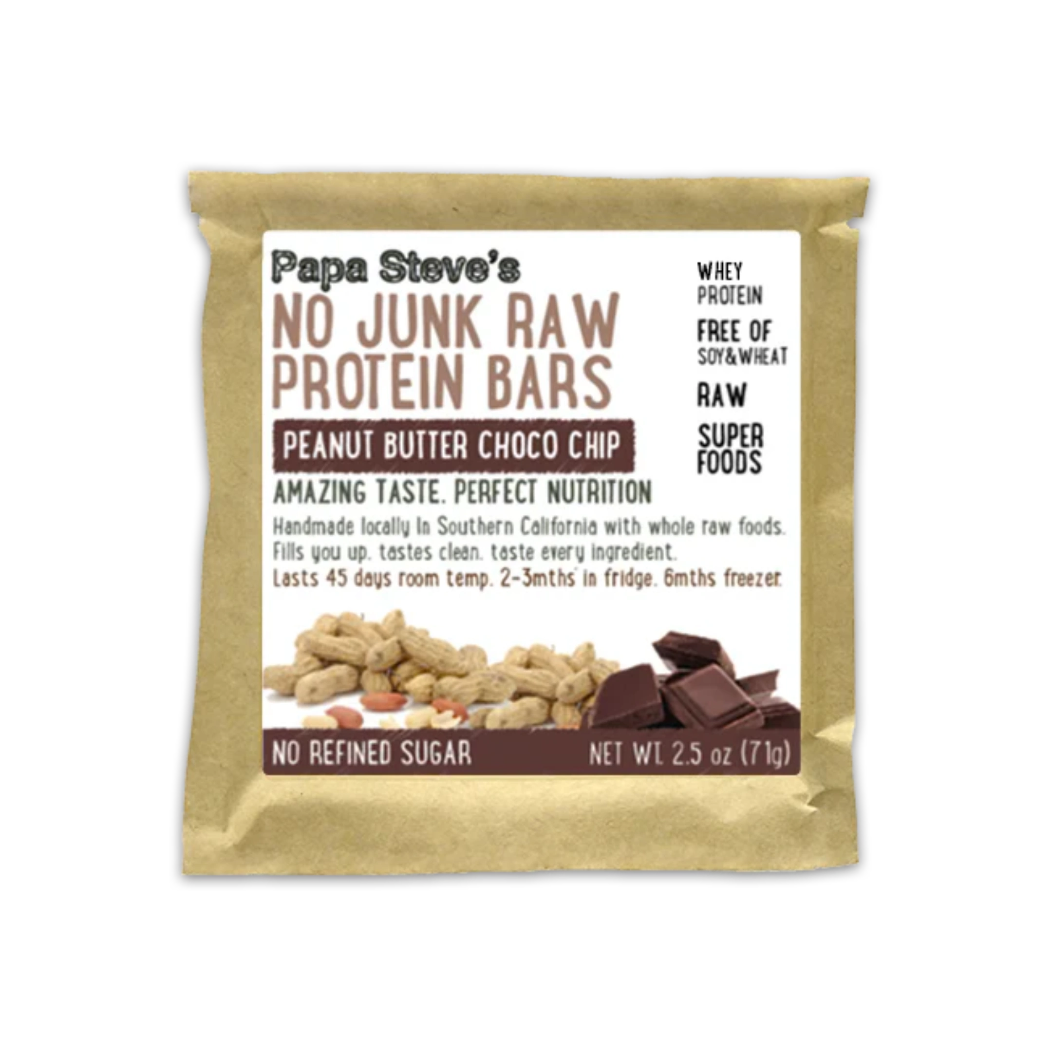 Peanut Butter Chocolate Chip Protein Bar