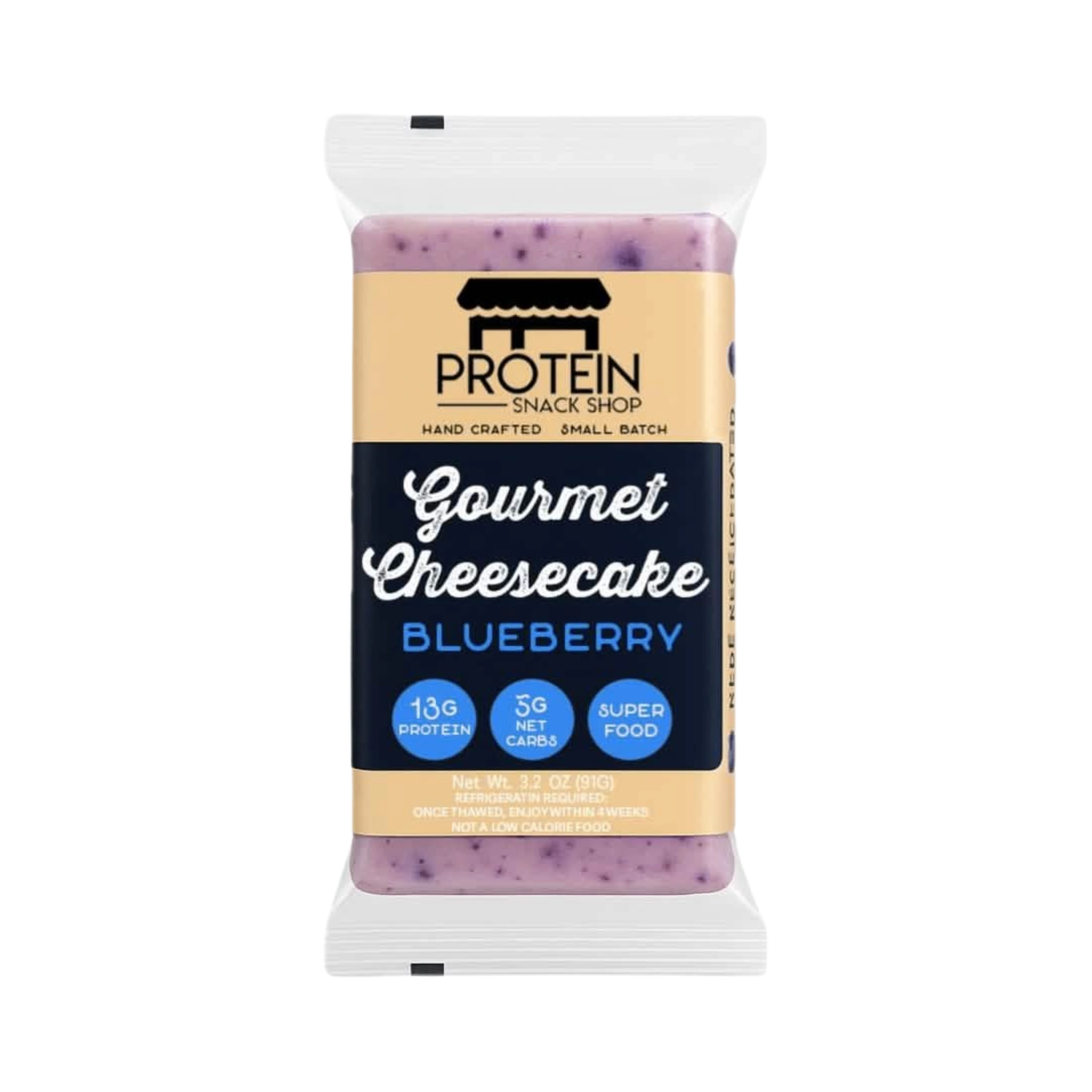 Blueberry Protein Cheesecake Bar