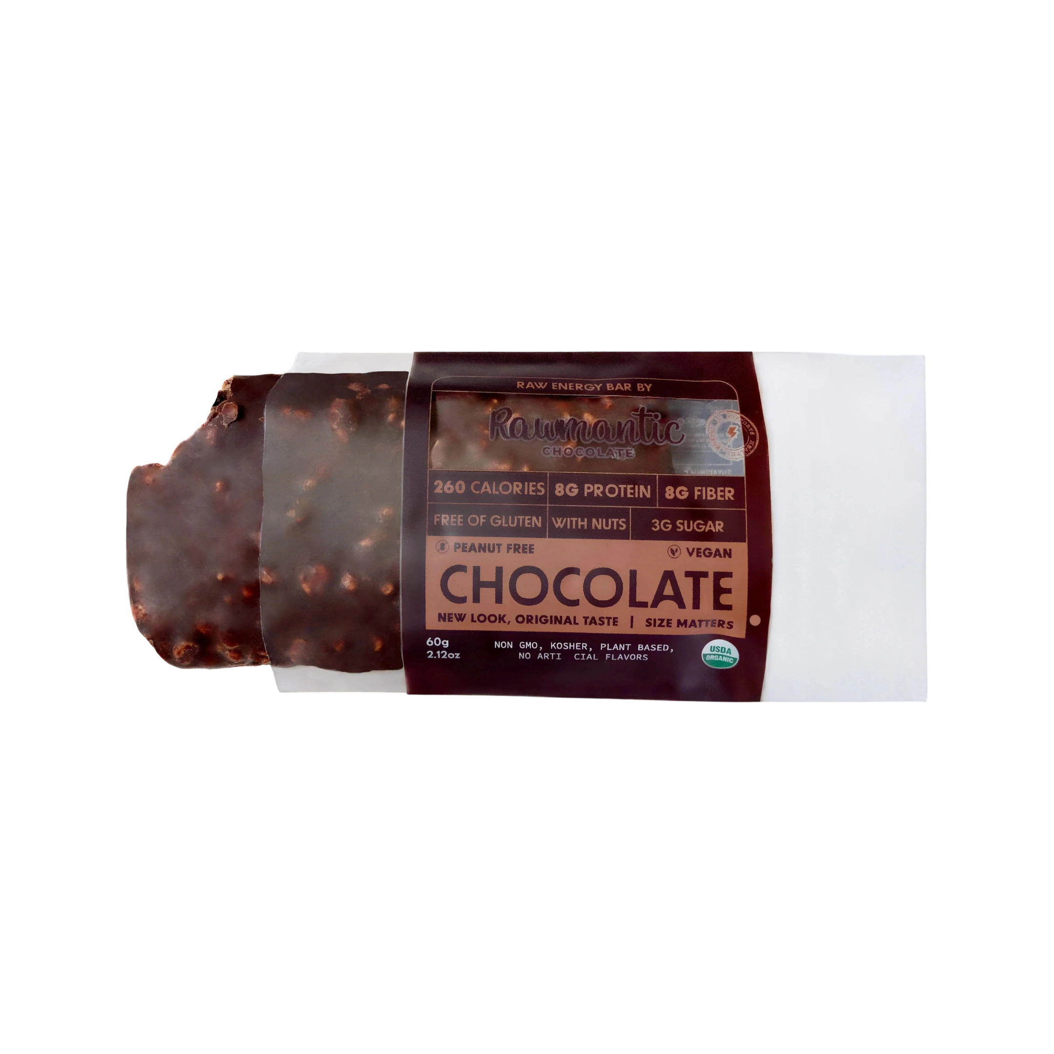 Organic Raw Dark Chocolate Energy Bar