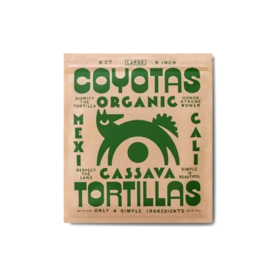 Organic Cassava Tortillas Large 9"