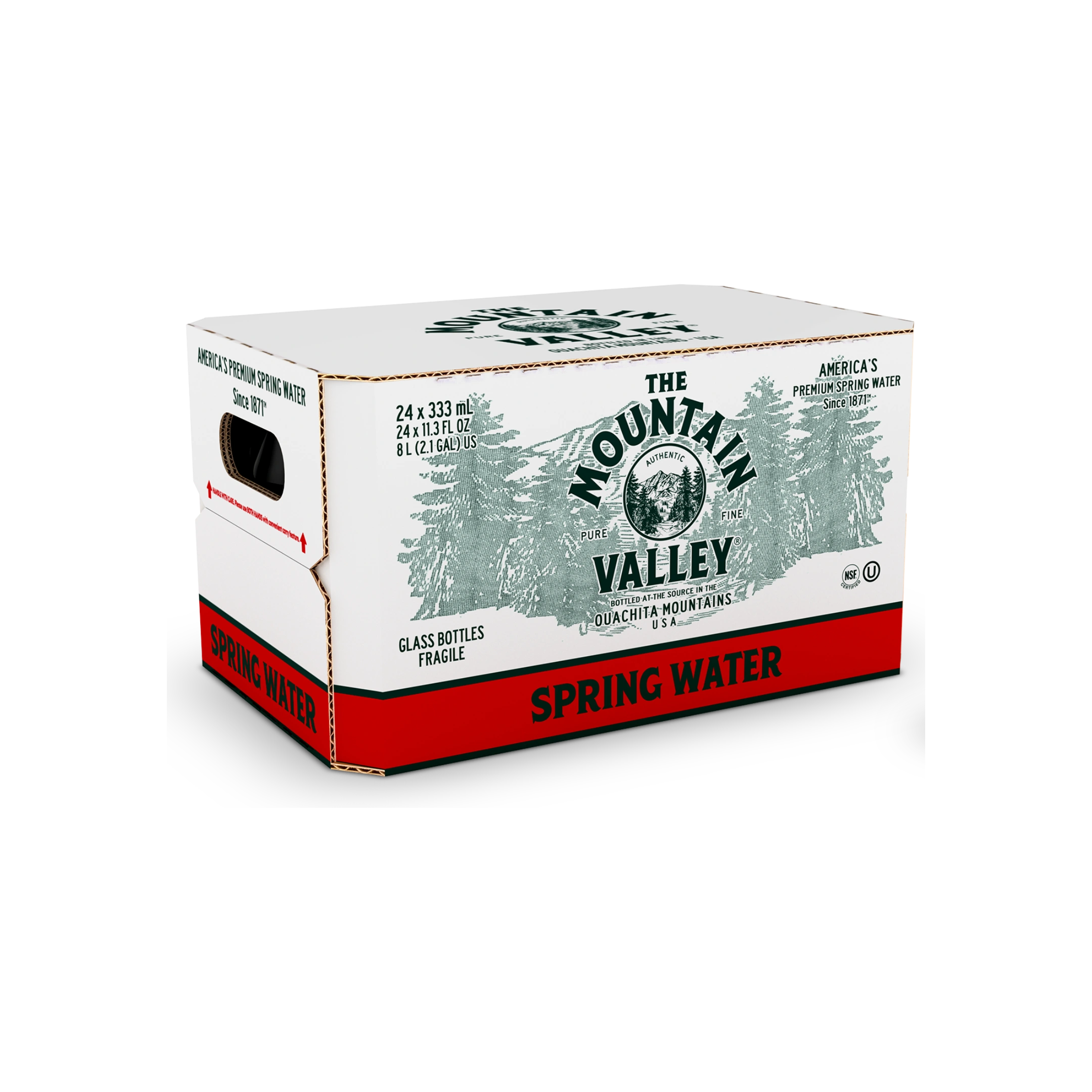 Spring Water Glass Bottle 16.9 fl oz 12 pack