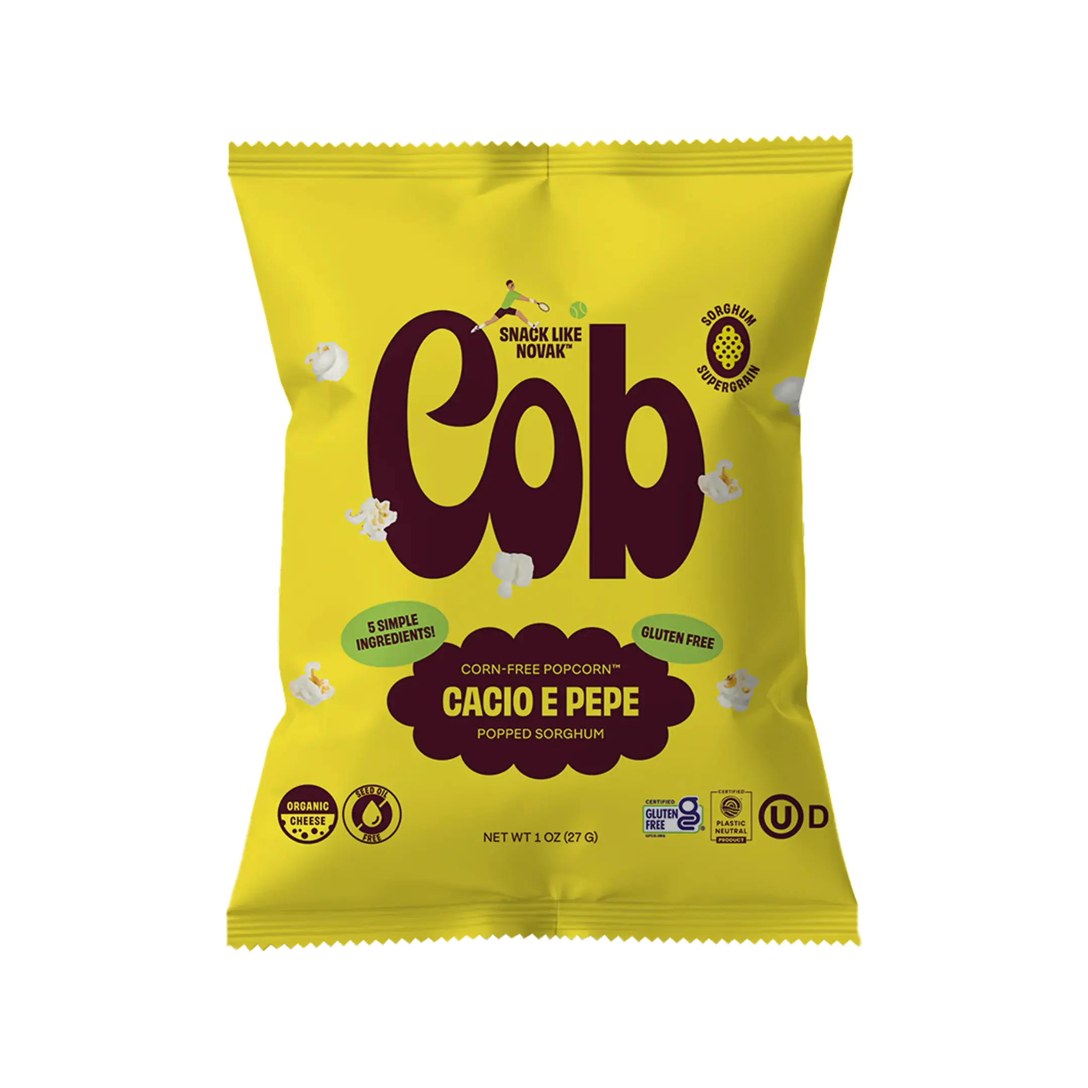 Cacio E Pepe Popped Sorghum Corn-Free Popcorn