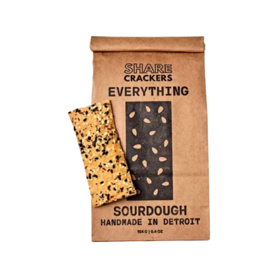 Everything Sourdough Crackers