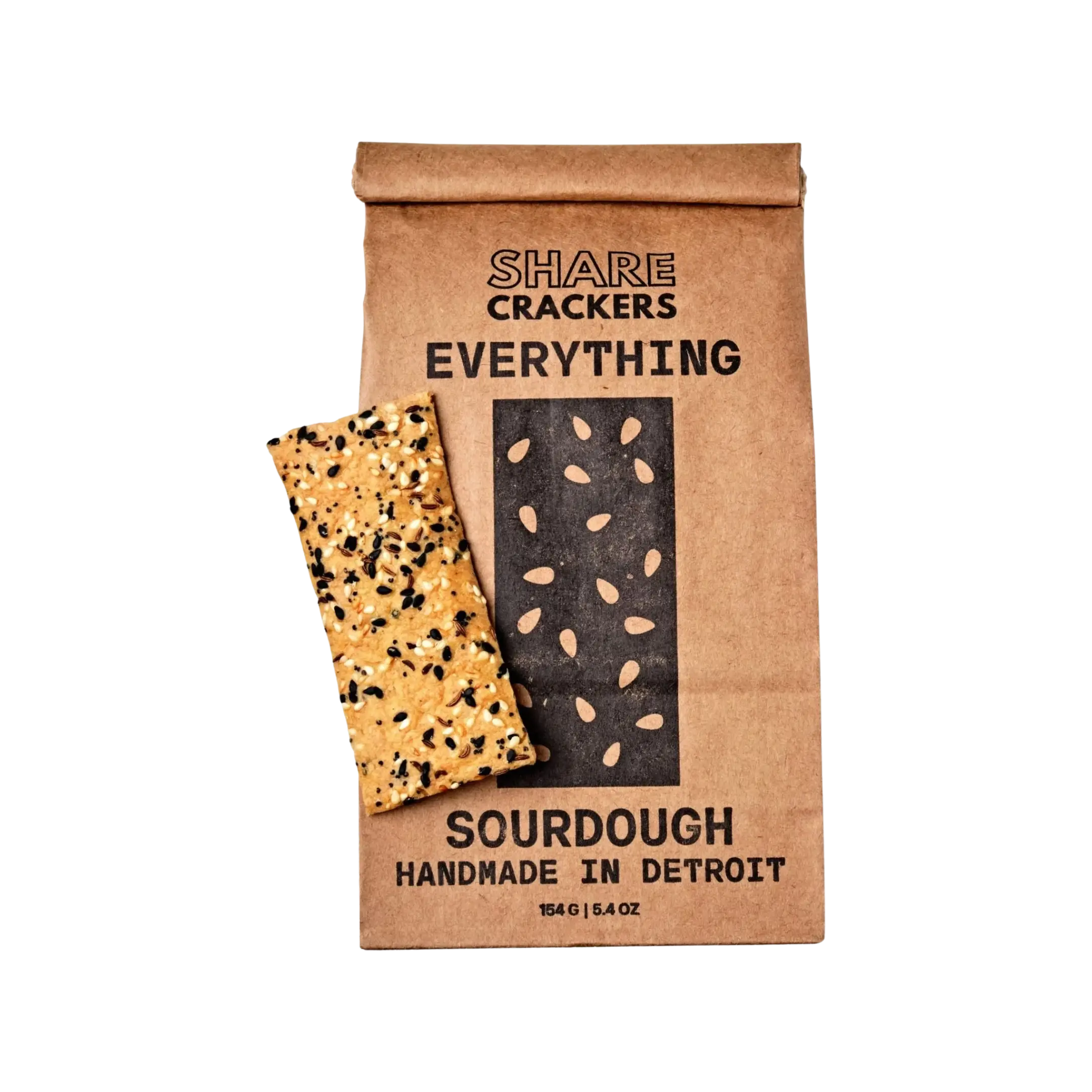 Everything Sourdough Crackers