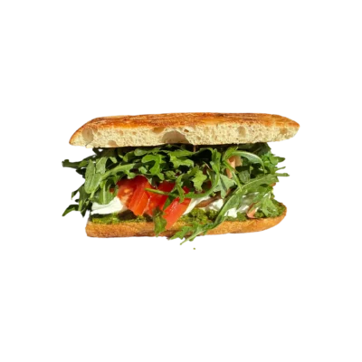 Heirloom Tomato and Mozzarella di Bufala Sandwich