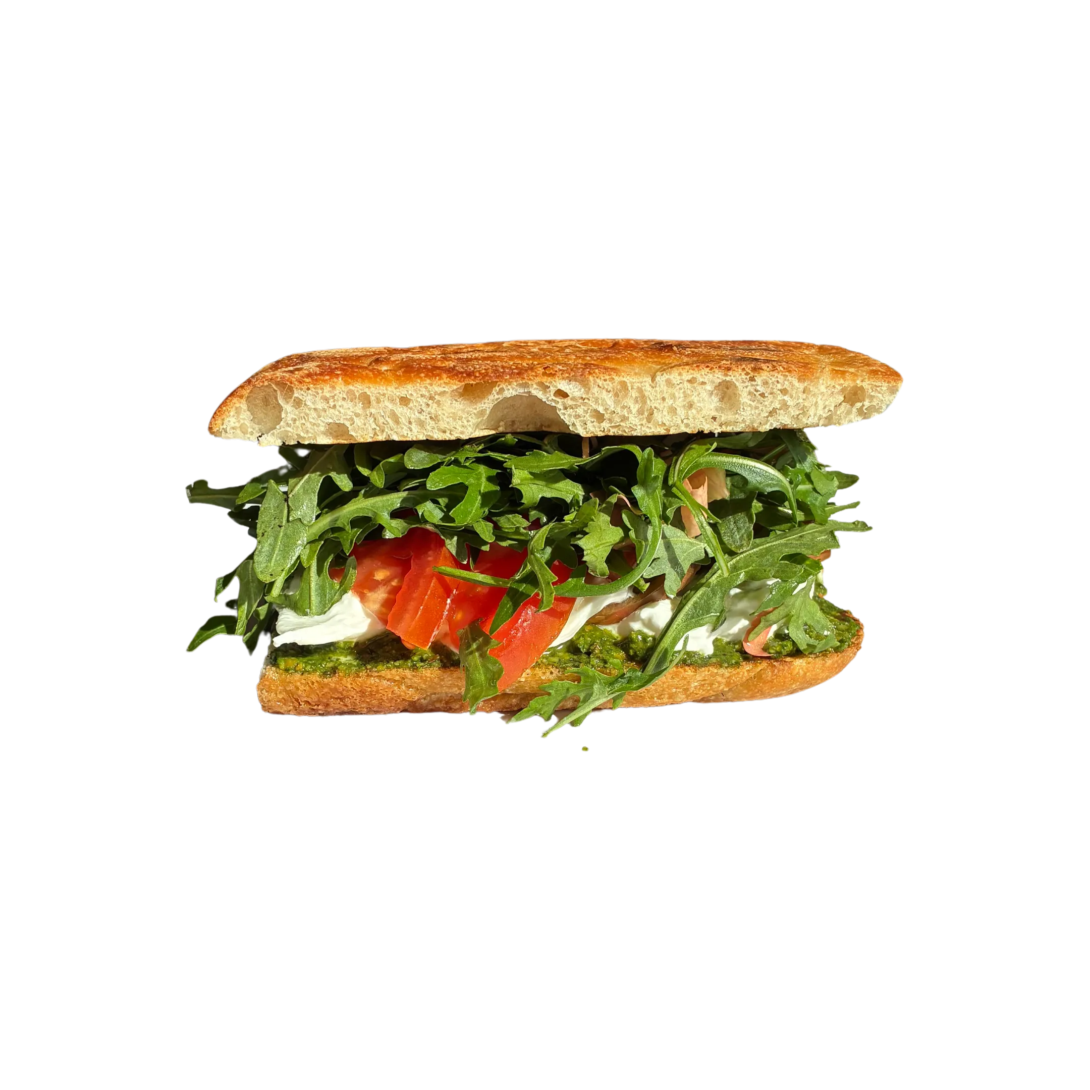 Heirloom Tomato and Mozzarella di Bufala Sandwich