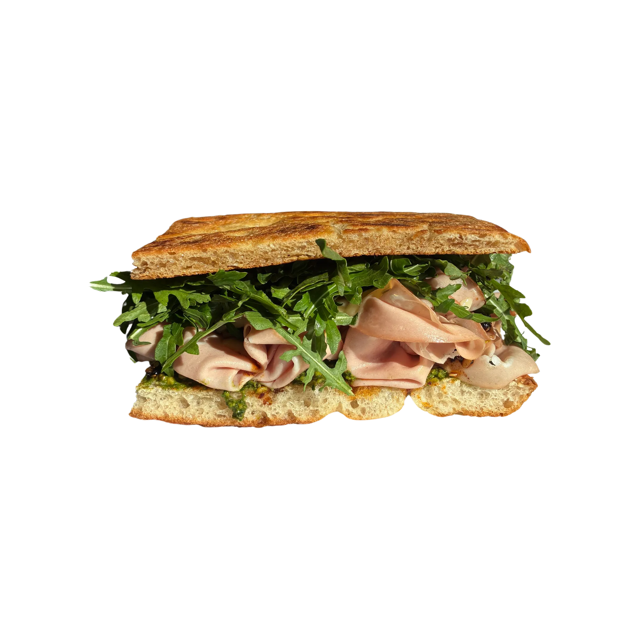 Mortadella and Raclette Sandwich