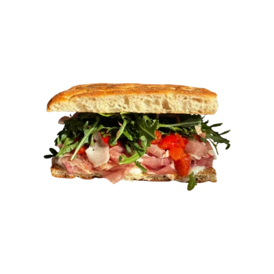 Prosciutto and Stracciatella Sandwich