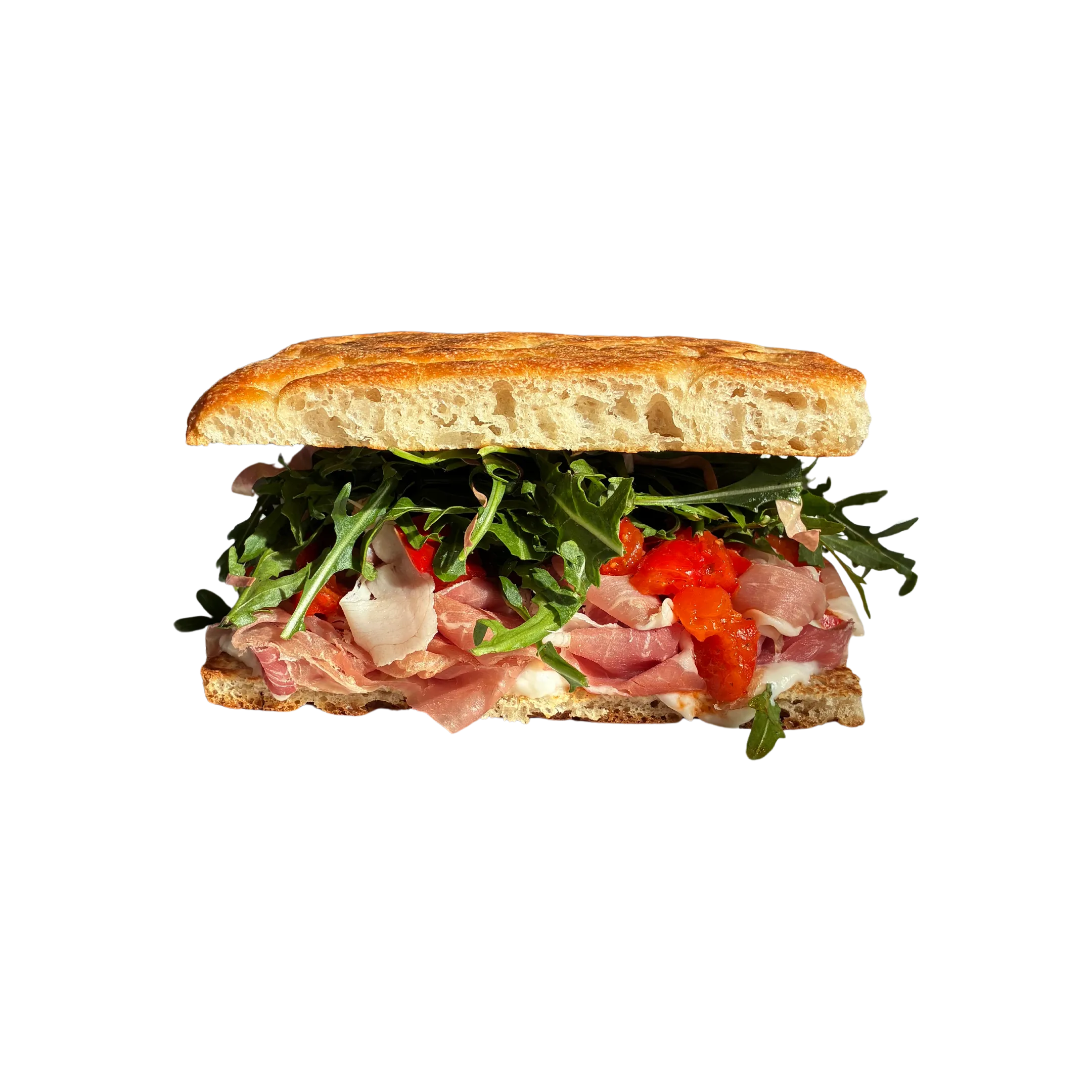 Prosciutto and Stracciatella Sandwich