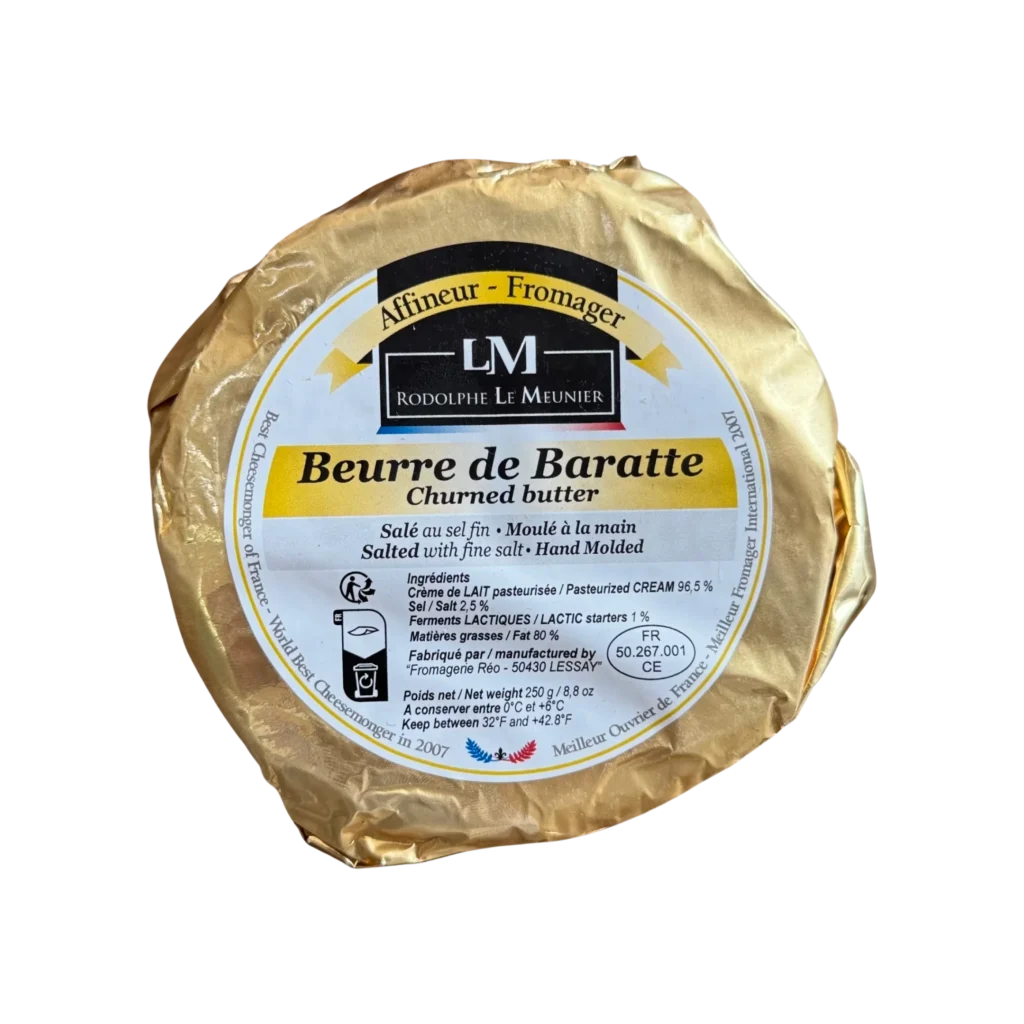 Hand Molded Beurre de Baratte Salted Butter