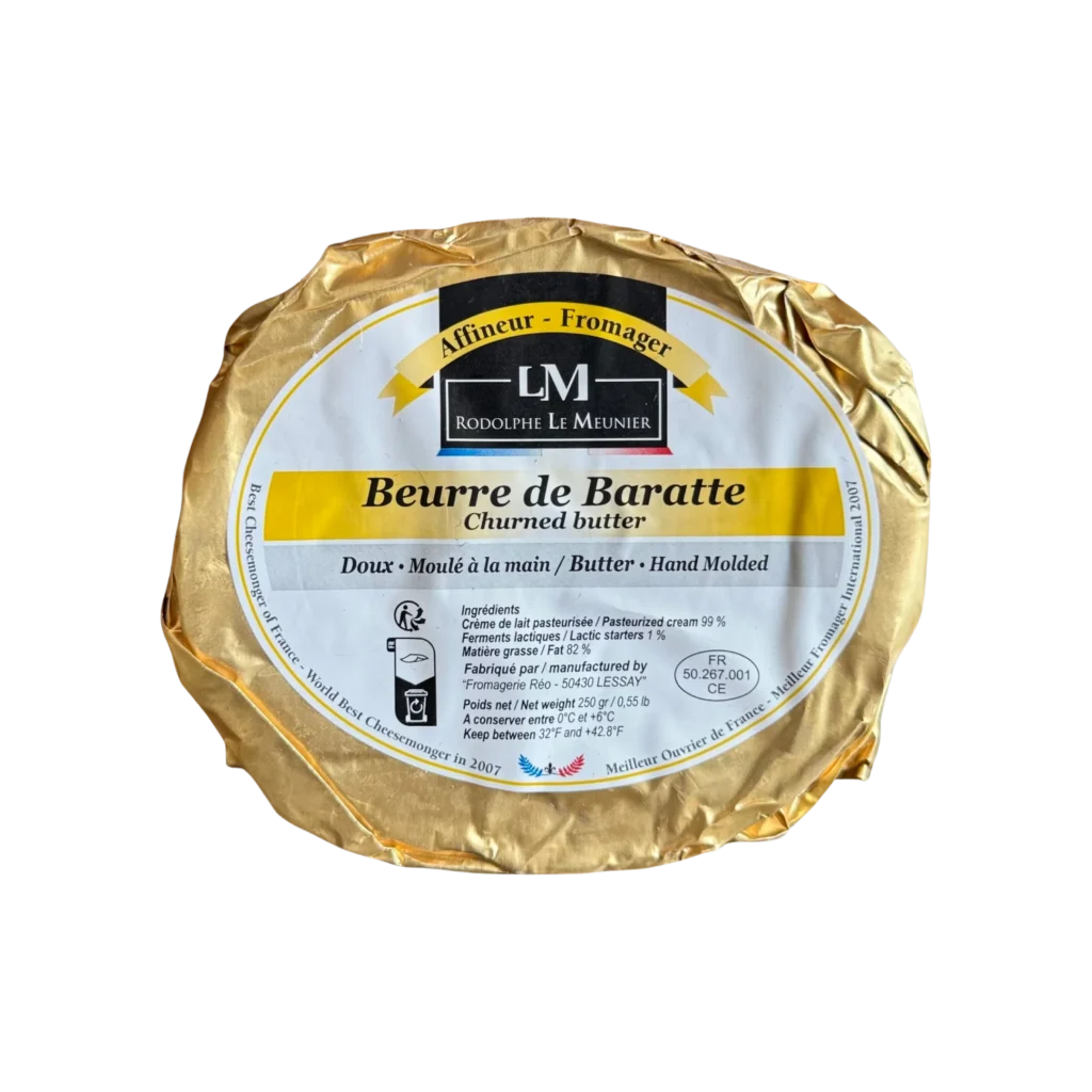 Hand Molded Beurre de Baratte Unsalted Butter