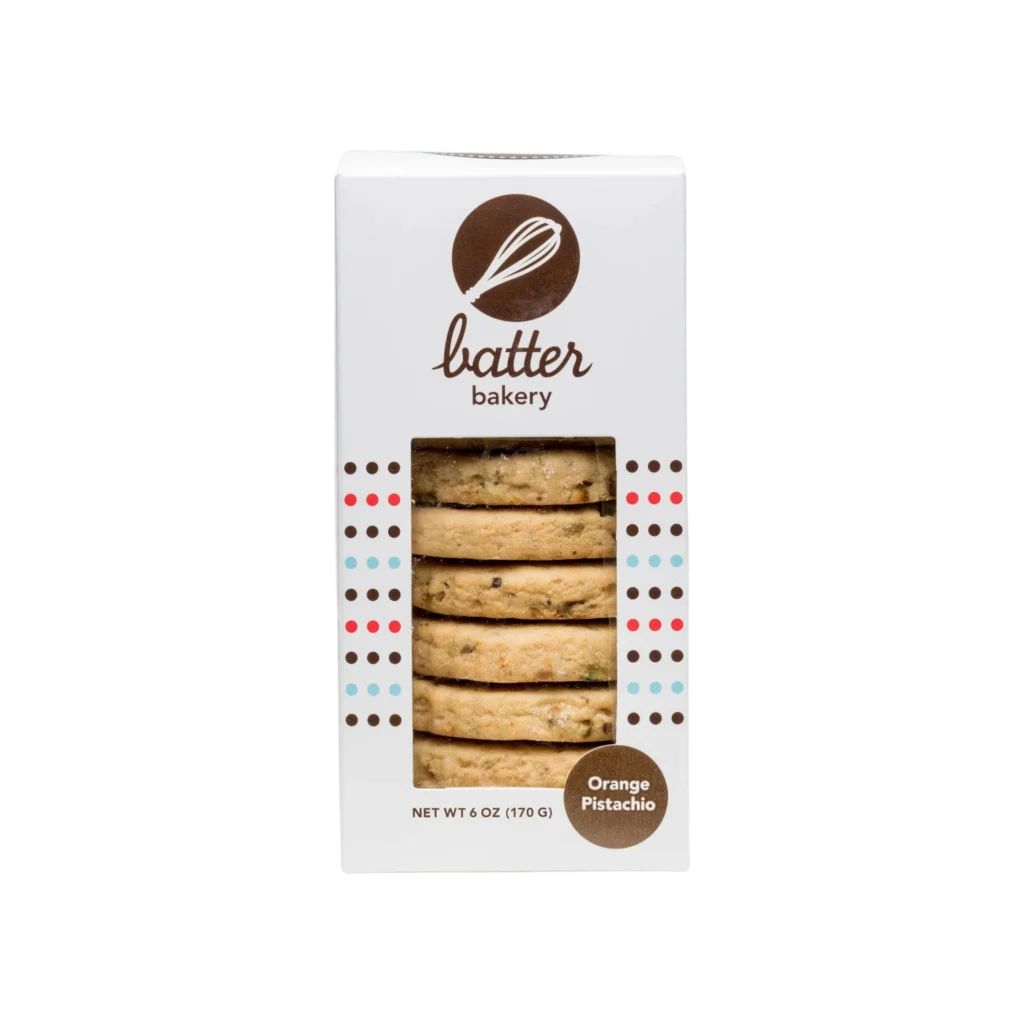 Orange Pistachio Shortbread Cookies