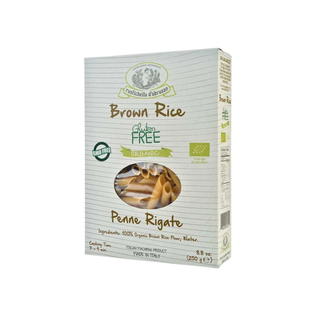 Organic Brown Rice Penne Rigate Pasta